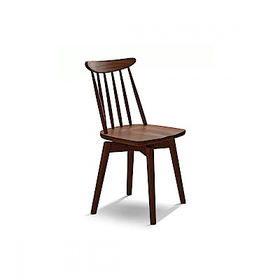 源氏木語柏林橡木胡桃色旋轉溫莎椅餐椅 H28S01 (H014362515)