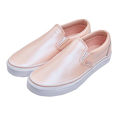 (女)VANS Classic Slip-On 炫光側邊鬆緊懶人鞋*粉膚VN0A38F7VKA