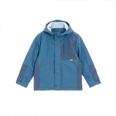 GIORDANO 童裝拼接衝鋒衣 G-MOTION系列 - 67 鯨魚藍