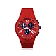 Swatch Chrono 原創系列手錶 PRIMARILY RED (42mm) 男錶 女錶 手錶 瑞士錶 錶 product thumbnail 1