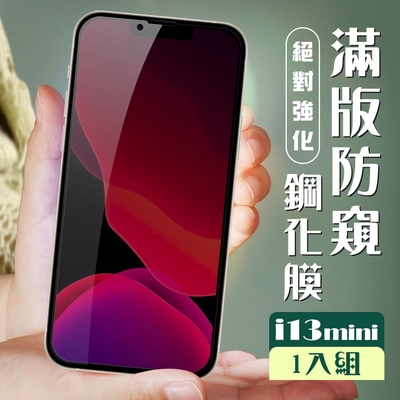 IPhone 13 MINI 3D全滿版覆蓋黑框防窺鋼化玻璃疏油鋼化膜保護貼(13MINI保護貼13MINI鋼化膜)