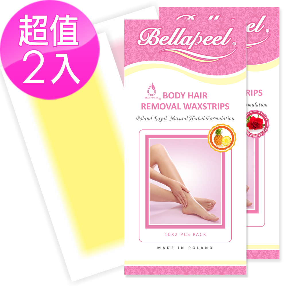 Bellapeel 蓓拉佩爾精油脫毛蠟紙2入組玫瑰+鳳梨