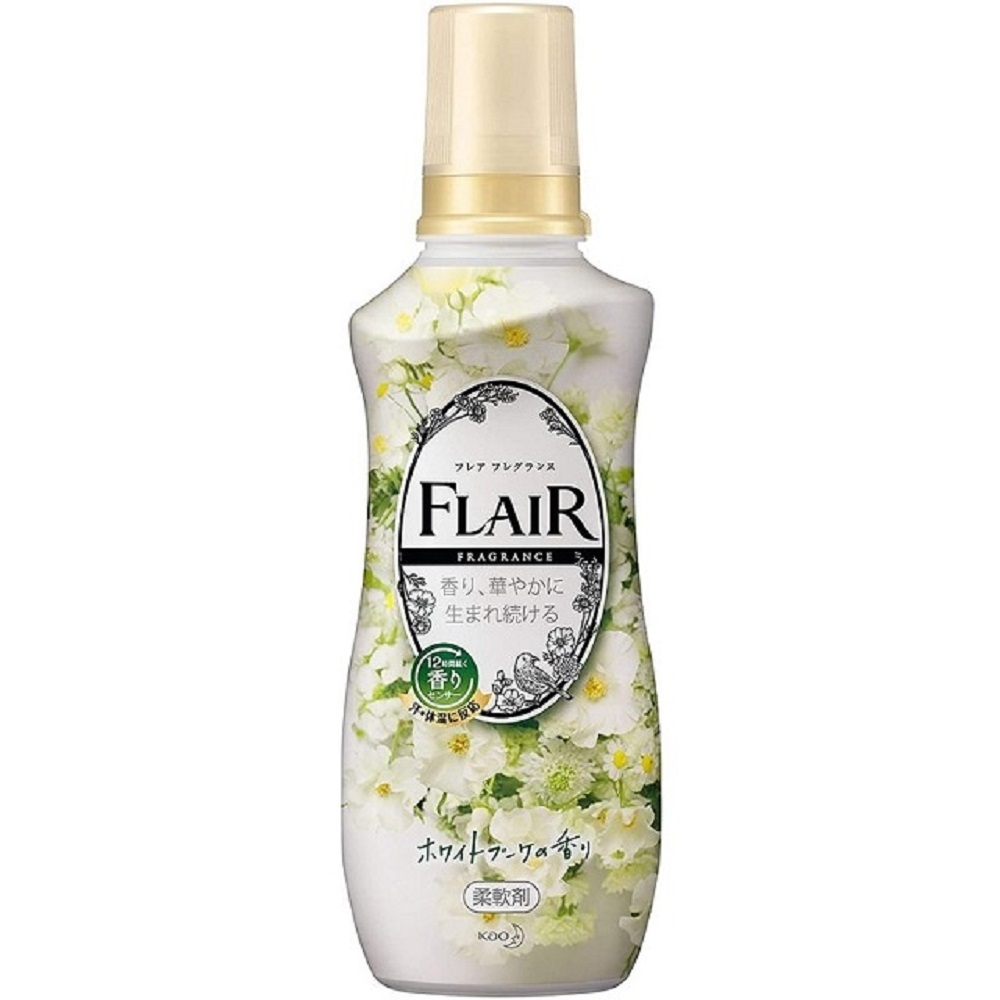 日本製花王kao FLAIR 石原聰美 香水衣物柔軟精540ml-白葉花香