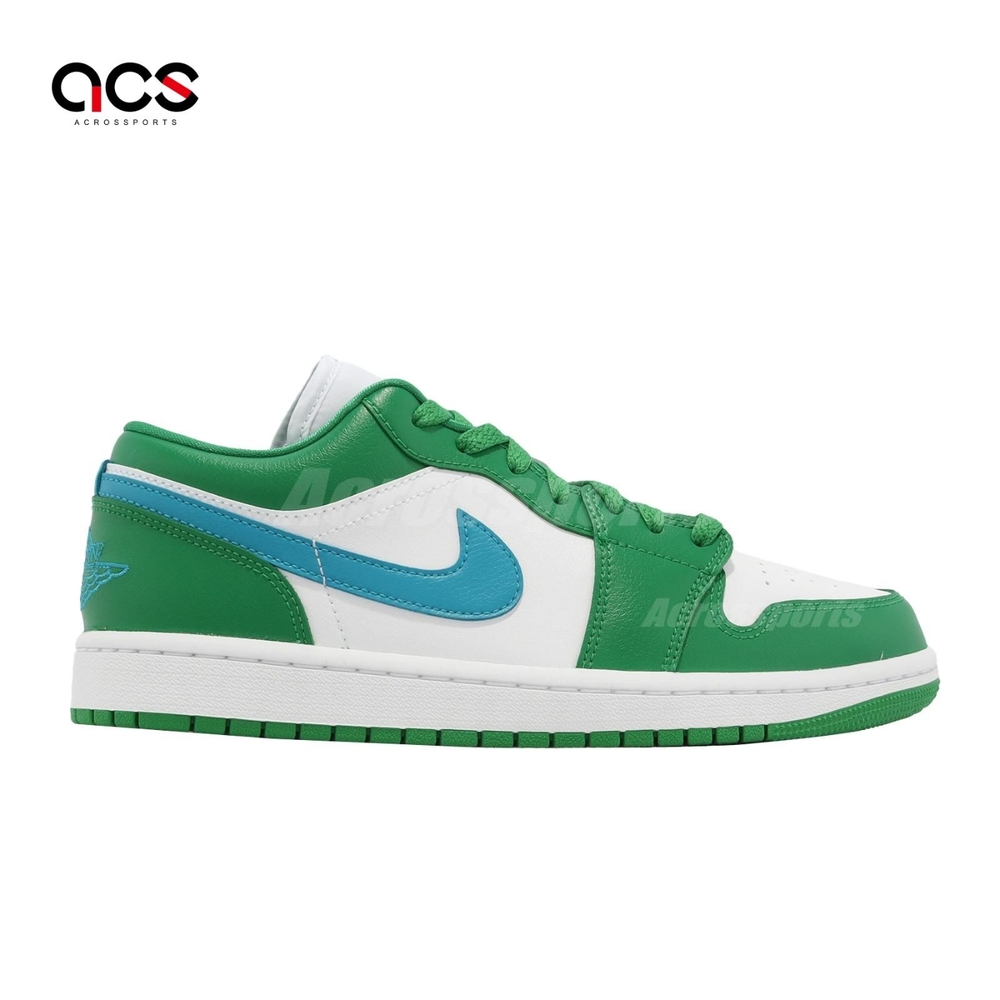 Nike Air Jordan 1 Low Lucky Green 綠白藍女鞋男鞋喬丹AJ1 一代DC0774