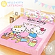 享夢城堡 雙人加大床包枕套6x6.2三件組-HELLO KITTY Lets Picnic-粉 product thumbnail 1