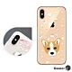 Corner4 iPhone XS / iPhone X 5.8吋奧地利彩鑽雙料手機殼-科基 product thumbnail 1