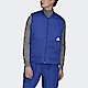 Adidas M New Puff Vest [HN1931] 男 運動背心 羽絨背心 防風 防潑水 保暖 舒適 藍 product thumbnail 1