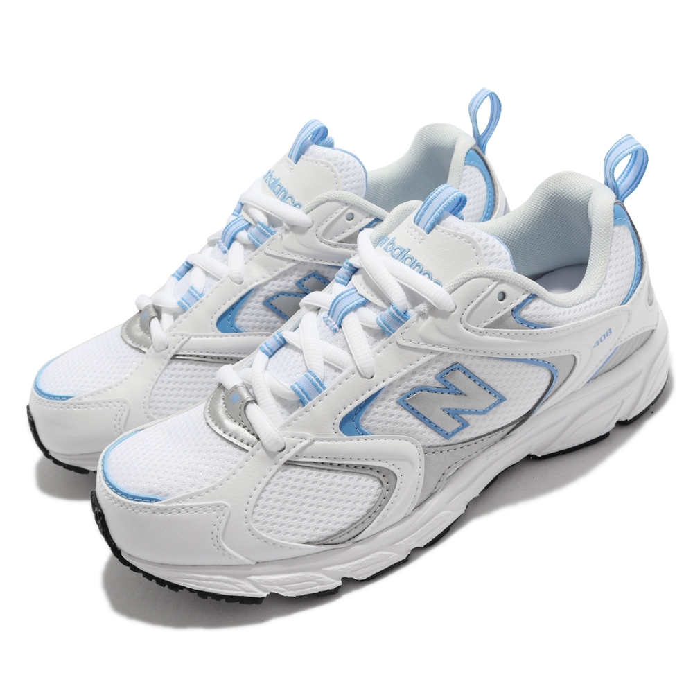 New Balance 慢跑鞋 408 復古 休閒鞋 女鞋 紐巴倫 530相似款 透氣 穿搭推薦 白 藍 ML408B-D