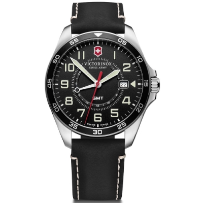 VICTORINOX 維氏 FieldForce系列 異地穿梭者 兩地時間腕錶 VISA-241895/42mm