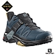 官方直營 Salomon 男 X ULTRA 4 Goretex 低筒登山鞋 軍藍/黑/落葉黃 product thumbnail 2