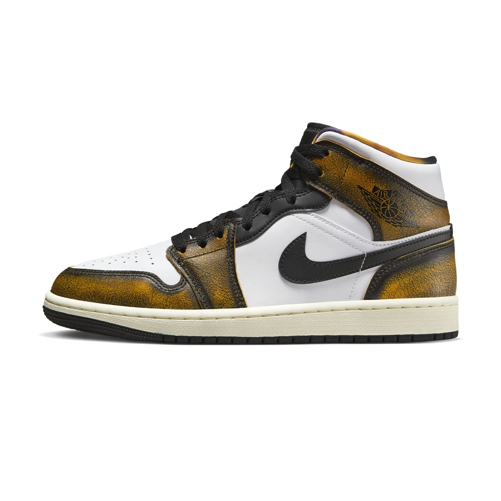 Nike Air Jordan 1 Mid SE 男鞋黑白色古銅AJ1 經典高筒休閒鞋DQ8417