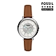 FOSSIL Jacqueline 雙圈經典簡約女錶 咖啡色真皮錶帶 36MM ES5090 product thumbnail 1