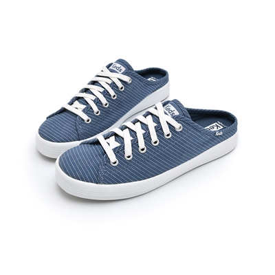 KEDS KICKSTART MULE 經典帆布綁帶穆勒鞋-藍 9232W123484