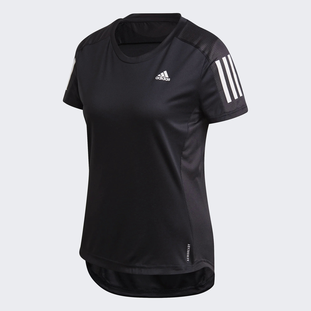 Adidas Own The Run Tee FS9830 女 短袖 上衣 運動 跑步 吸濕 排汗 透氣 愛迪達 黑