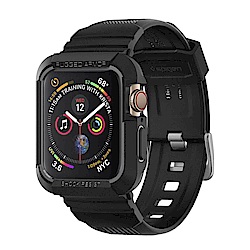 SGP / Spigen Watch Series7/6/SE/5/4 (45/44mm)Rugged Armor Pro-含錶帶防摔保護殼-黑色