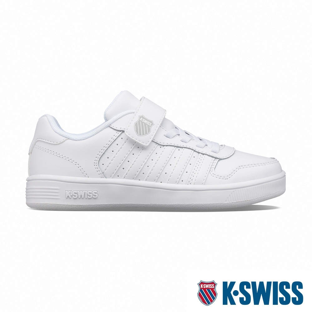 K-SWISS Court Palisades Strap時尚運動鞋-童-白