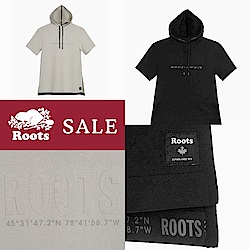 [品牌日限定時時樂]ROOTS -旅程印記系列 經緯度元素短袖洋裝