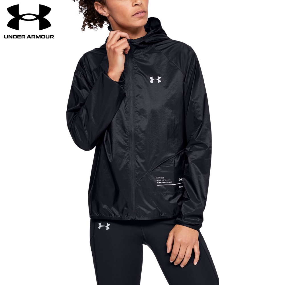 【UNDER ARMOUR】UA 女 Qualifier Storm連帽外套-優惠商品