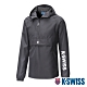 K-SWISS Semi Zip Open Jacket防風上衣-男-黑 product thumbnail 1