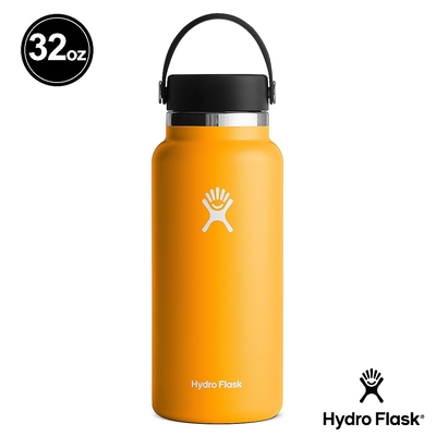 Hydro Flask 32oz/946ml 寬口提環保溫瓶 海星橘