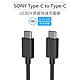 SONY 原廠平輸 UCB24 雙Type-C(USB-C) USB3.1 高速傳輸線 充電線 快充線 product thumbnail 1