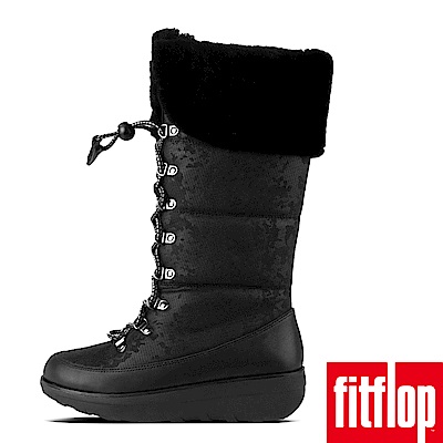 FitFlop HARRIET HIGH SNOW BOOTS-黑