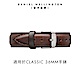 Daniel Wellington DW 錶帶 Classic Bristol 18mm深棕真皮錶帶-銀 DW00200056 product thumbnail 1