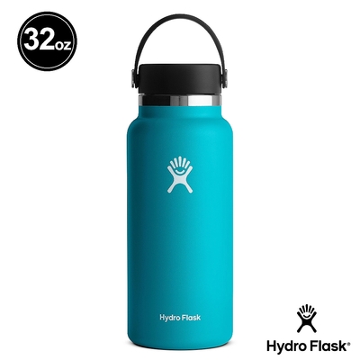 Hydro Flask 32oz/946ml 寬口提環保溫瓶 湖水藍