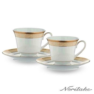 【NORITAKE】愛戀古典咖啡對杯 (禮盒組)