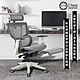 E-home Anita安妮塔意式高階底盤德國網含腳凳人體工學電腦椅-灰色 product thumbnail 1