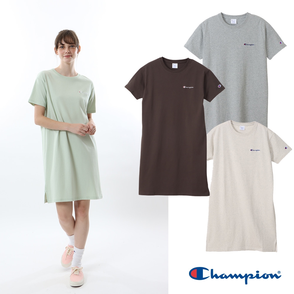 Champion-刺繡LOGO寬版洋裝-女(4色) (M)