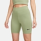 NIKE 短褲 女款 運動褲 緊身褲 AS W NSW NK CLSC HR 8IN SHORT 綠 DV7798-386 product thumbnail 1