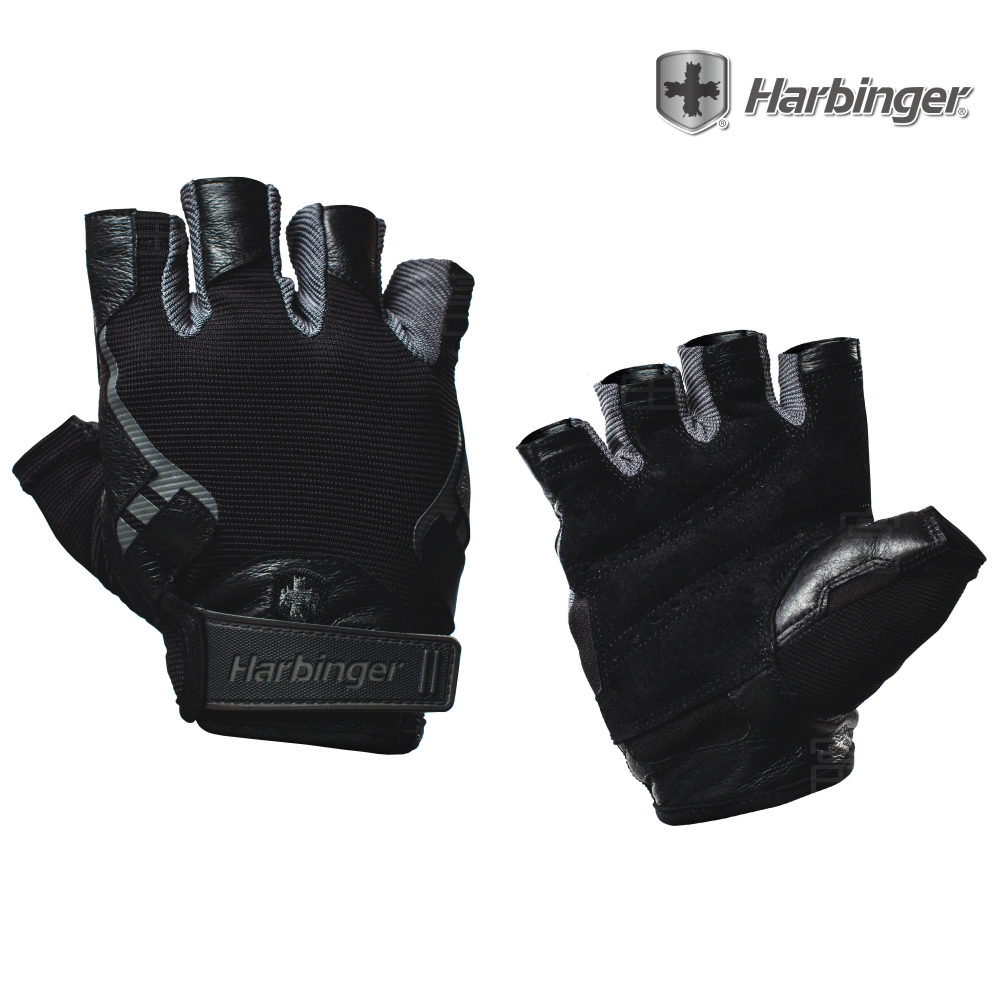 【Harbinger】#1143 男款 黑色 重訓健身用專業手套PRO MEN GLOVES