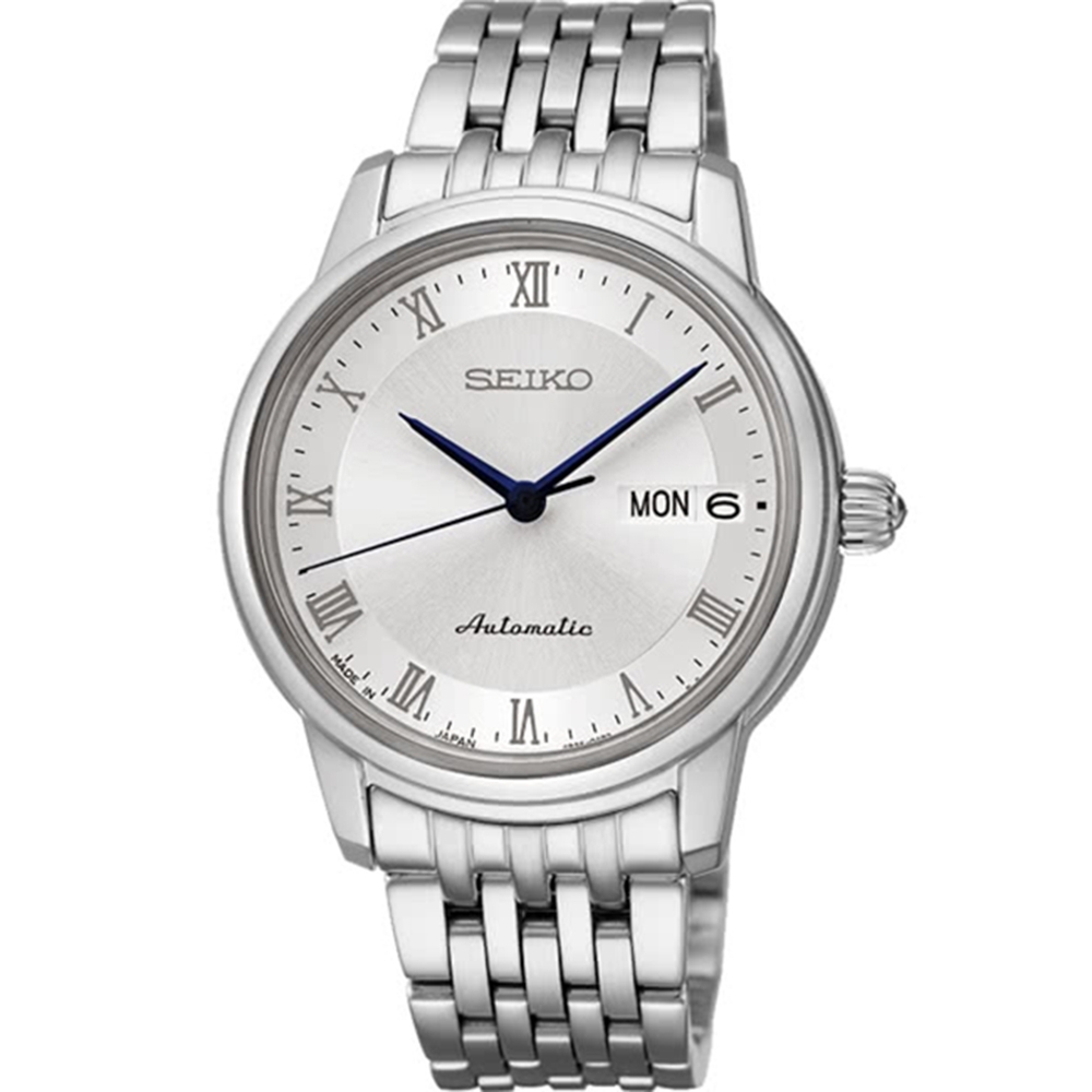 【SEIKO 精工】Presage 簡約藍指針機械錶腕錶-女(SRP887J1) SK014
