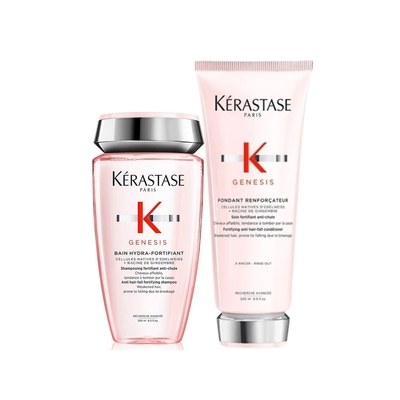 Kerastase卡詩 粉漾芯生洗護清爽組(髮浴-清爽型250ml+髮乳200ml)