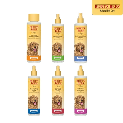 Burts Bees小蜜蜂爺爺 天然肌蜜系列 犬用潤絲/護毛/乾洗潔膚水 10oz(296ml) X 1入