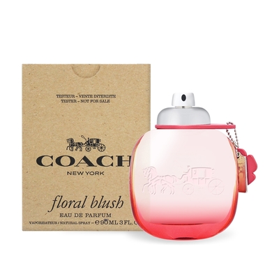 *COACH 嫣紅芙洛麗淡香精90ml EDP-TESTER-香水公司貨