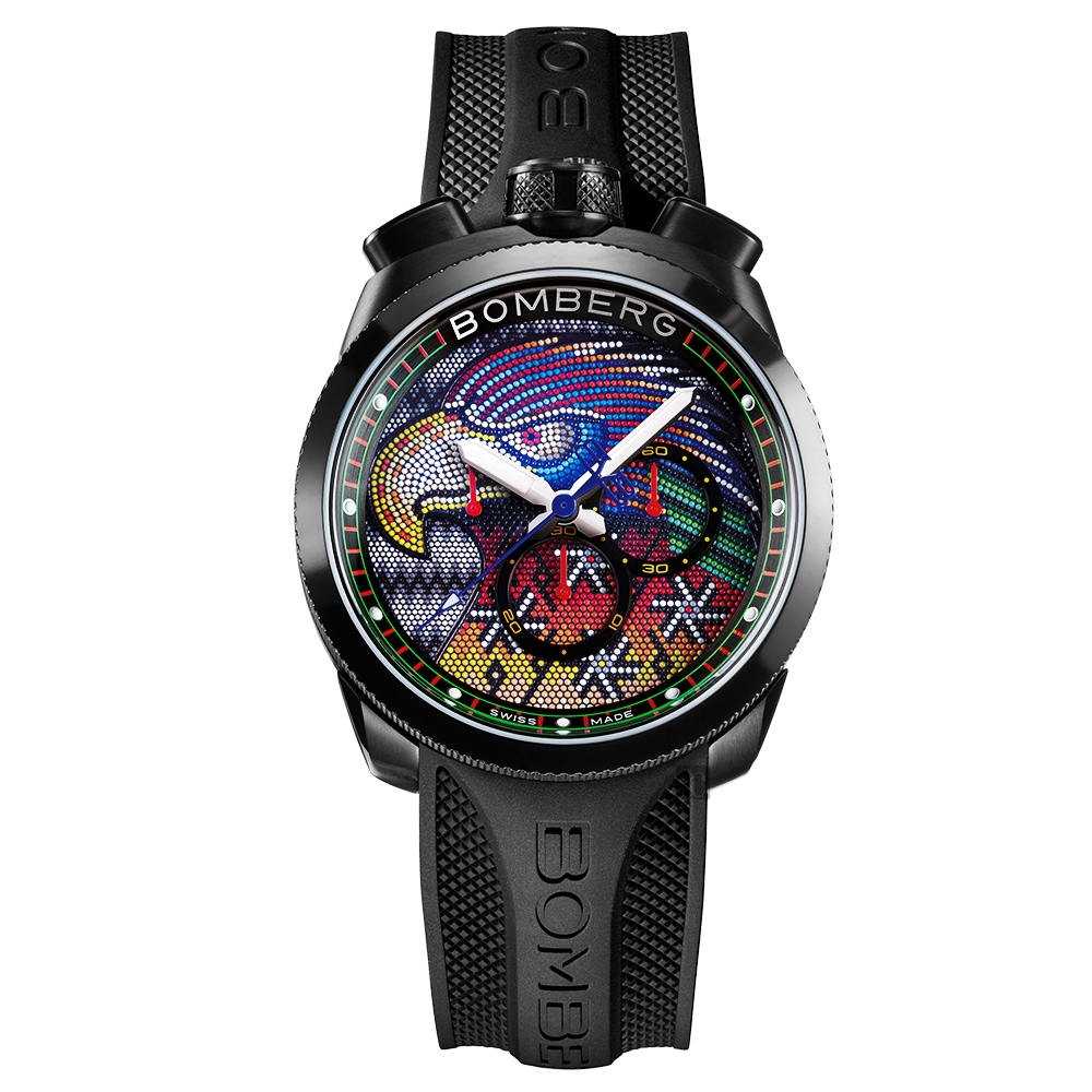 BOMBERG 炸彈錶 BOLT-68 石英彩色珍珠雄鷹錶-45mm BS45CHPBA.EGP-1.3