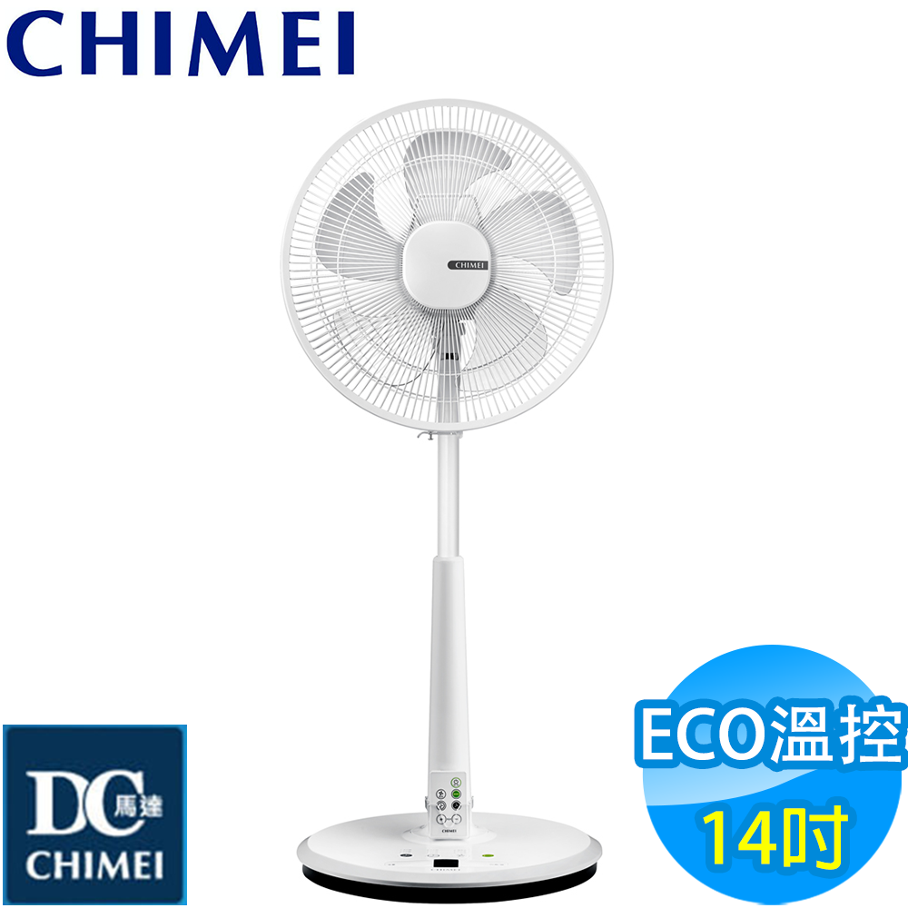 CHIMEI奇美 14吋 7段速微電腦遙控ECO溫控DC直流電風扇 DF-14B300