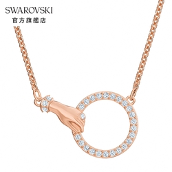 SWAROVSKI 施華洛世奇 Symbol 玫金色許願之手項鏈