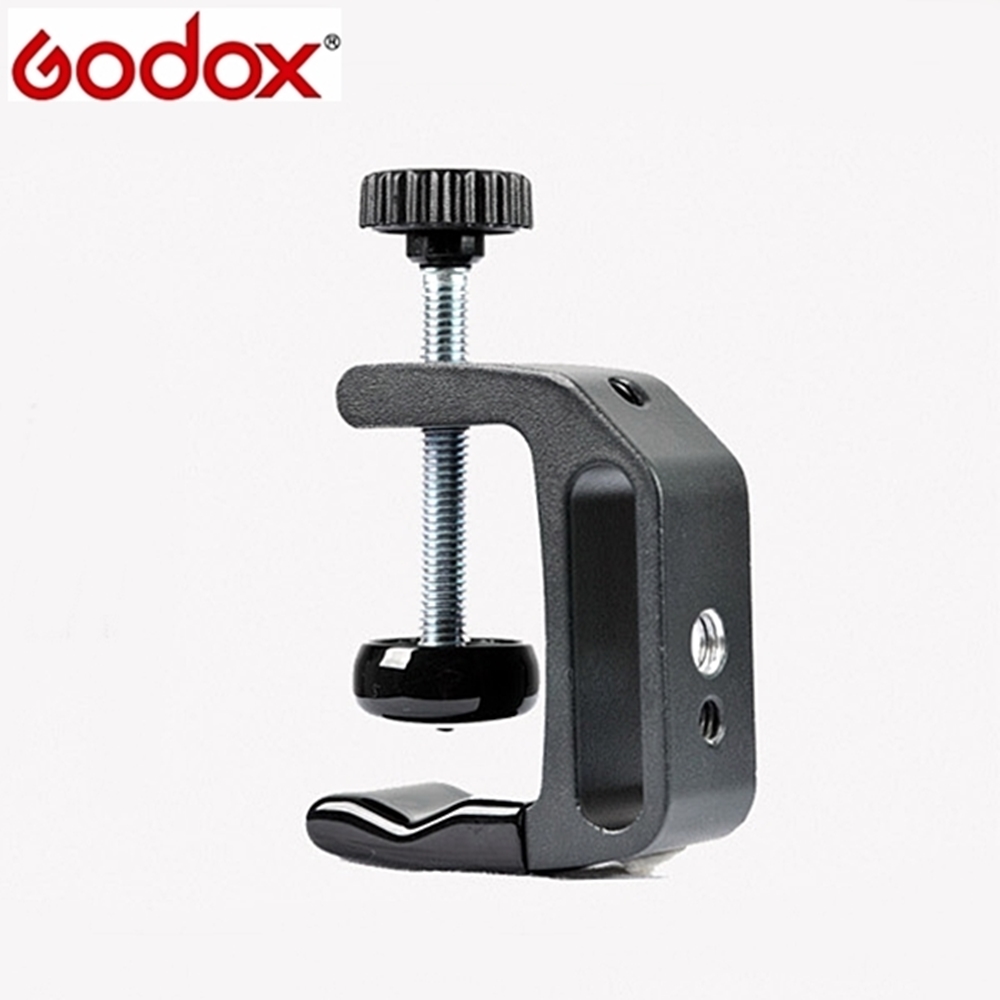 神牛Godox多功能固定Q型夾座(金屬;附1/4"和3/8"可掛閃燈電池盒電瓶)Q-type防滑懸掛支架