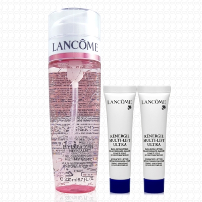 LANCOME蘭蔻 超水妍舒緩保濕凝露200ml(贈超緊顏白金青春輕乳液15mlx2)