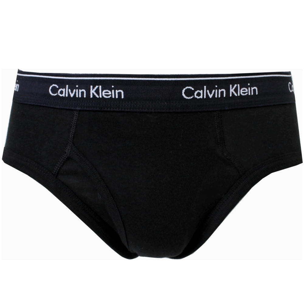 Calvin Klein ck Class fit 100%純棉低腰彈性男三角內褲-黑色