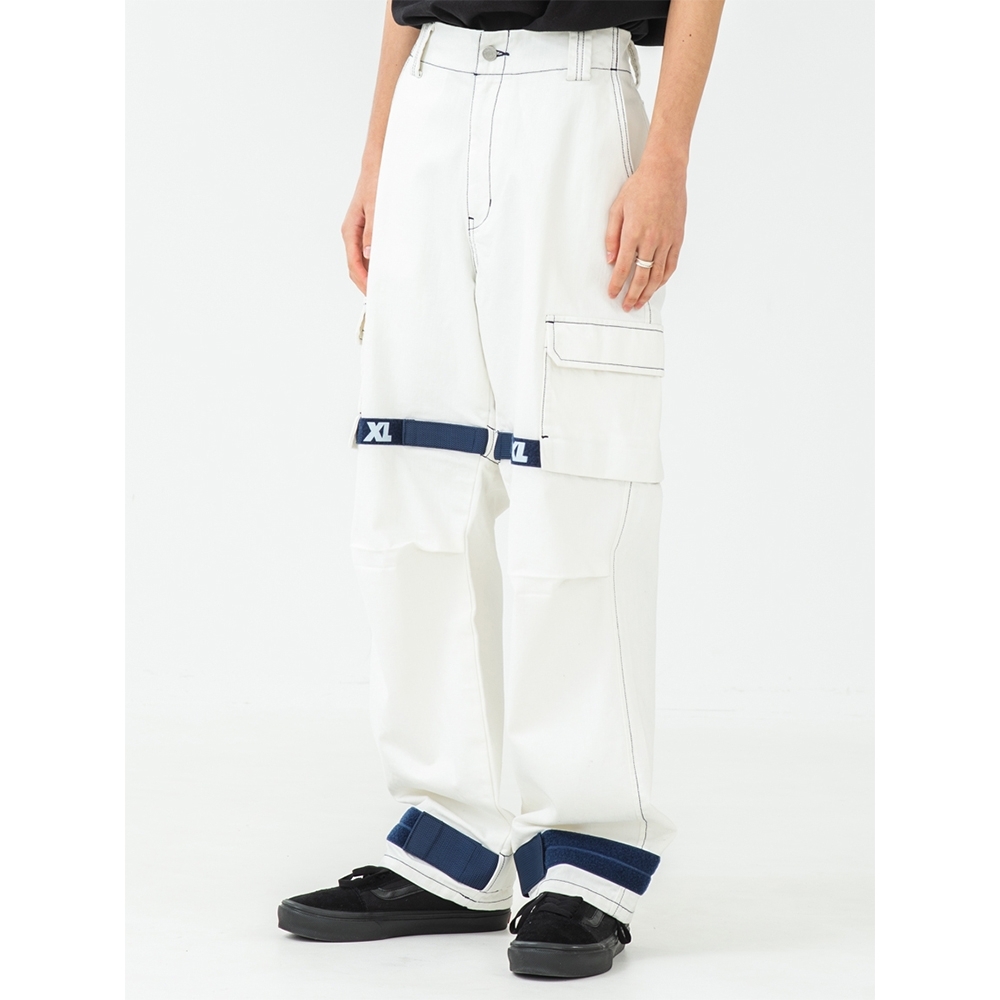 XLARGE ADJUSTABLE CARGO PANTS 工作長褲-白| Yahoo奇摩購物中心