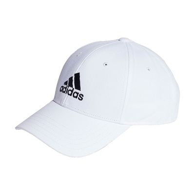 Adidas BBALL CAP COT 白色 刺繡 老帽 遮陽帽 棒球帽 IB3243