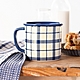 《NOW》石陶馬克杯(藍格紋375ml) | 水杯 茶杯 咖啡杯 product thumbnail 1