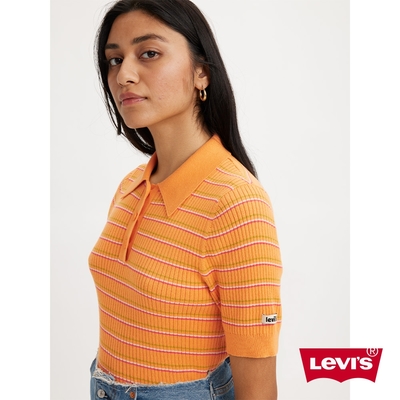 Levis 女款 復古短版Polo衫 / 修身版型