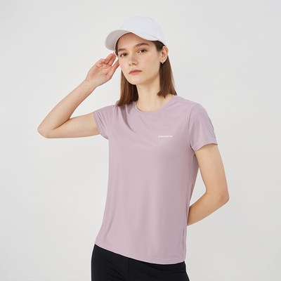 GIORDANO 女裝瞬間涼感短袖上衣 - 15 藕紫