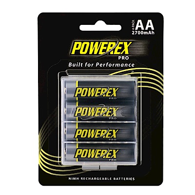 POWEREX 低自放電3號充電池PRO 2700mAh(8顆/2卡)