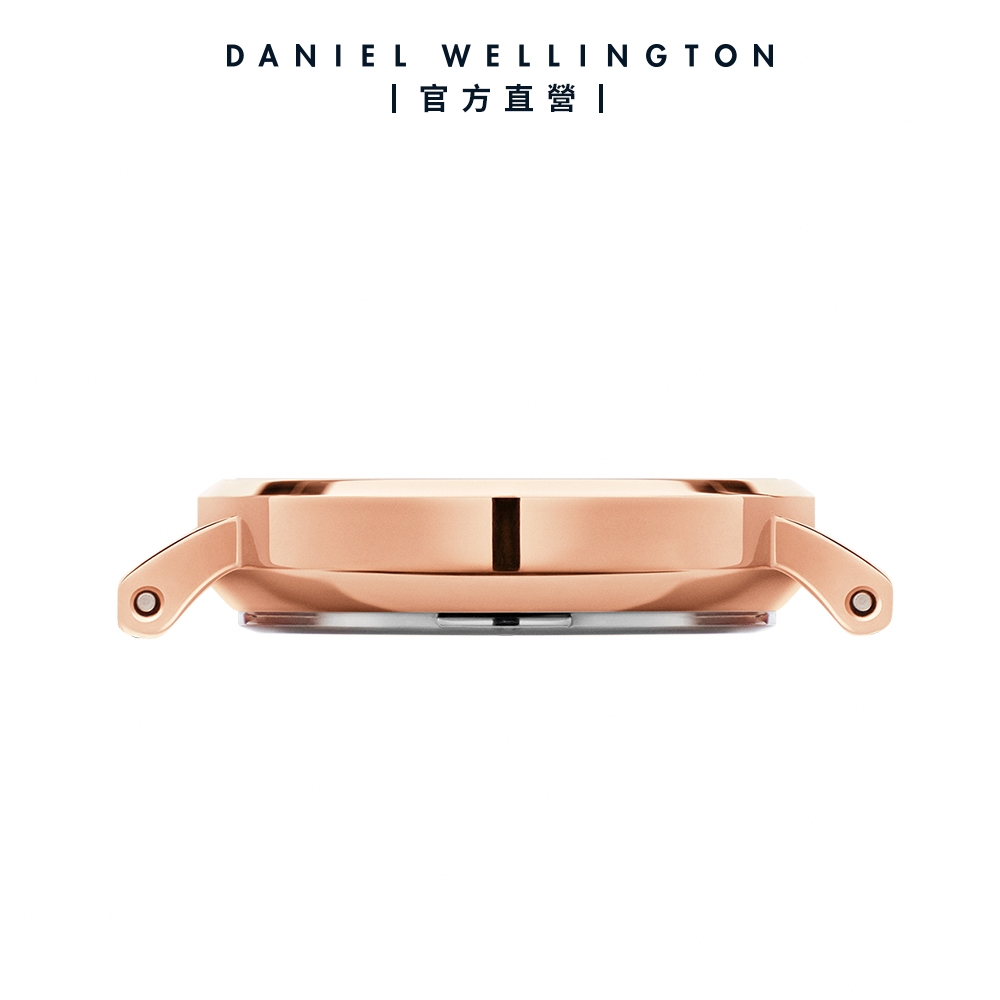 Daniel Wellington DW 手錶Petite Rouge 32mm 珍珠貝真皮皮革錶-玫瑰金
